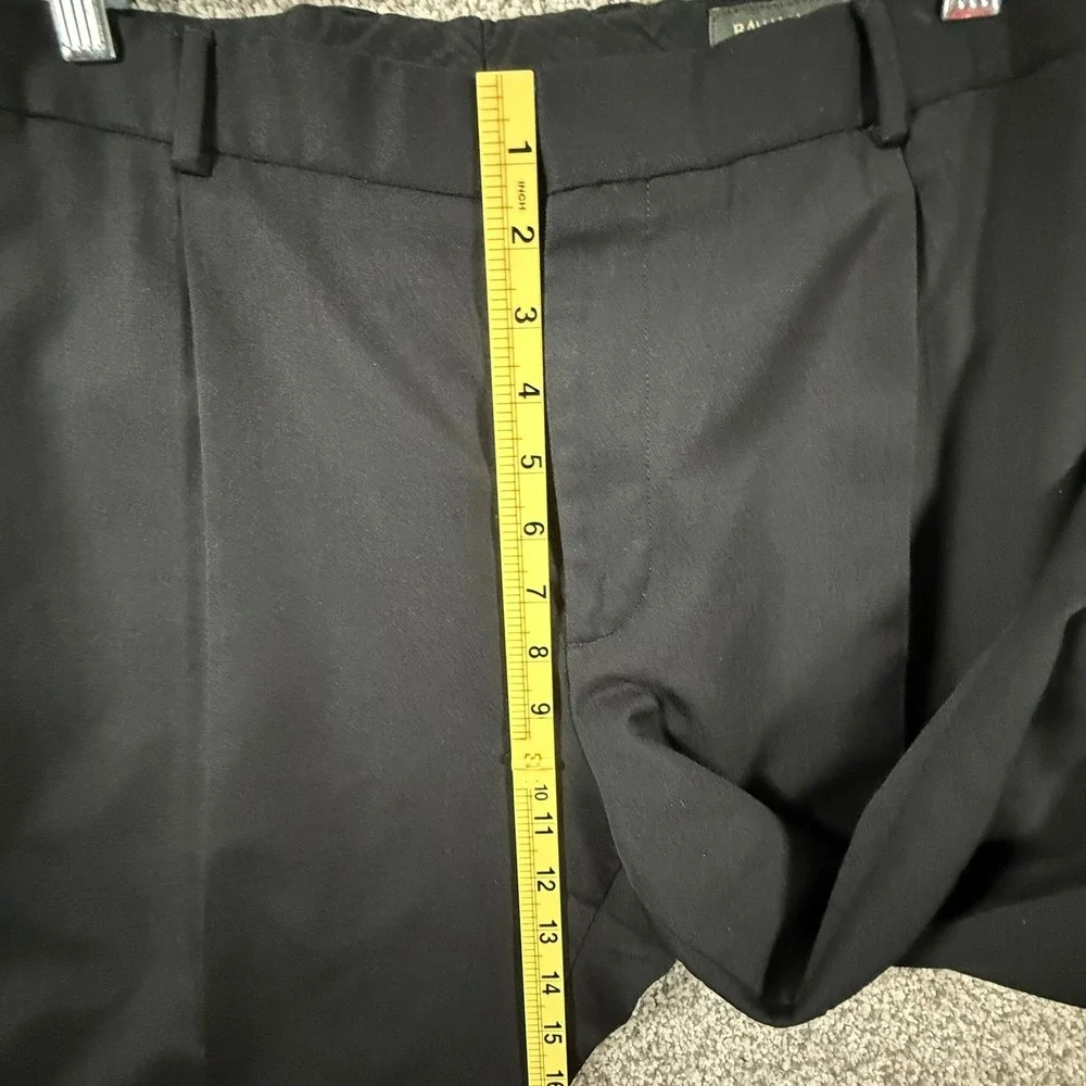 Banana Republic Men's 100% Wool Dress Pants Black Flat Front 35x30